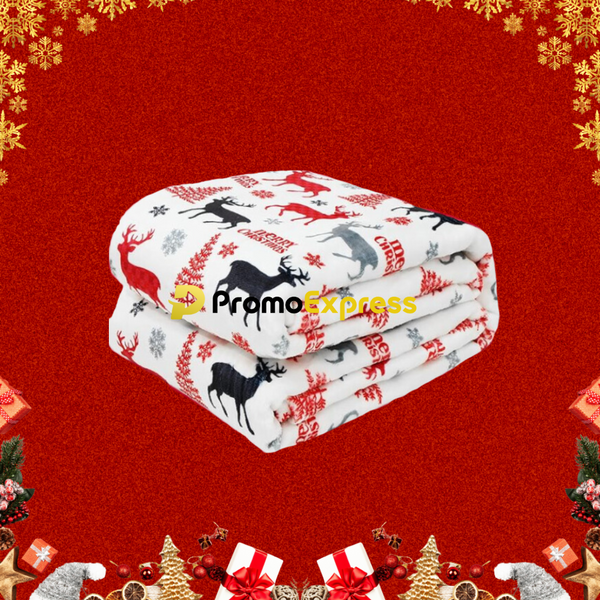 Patura Soft Touch (Modele de Craciun) (ALB)