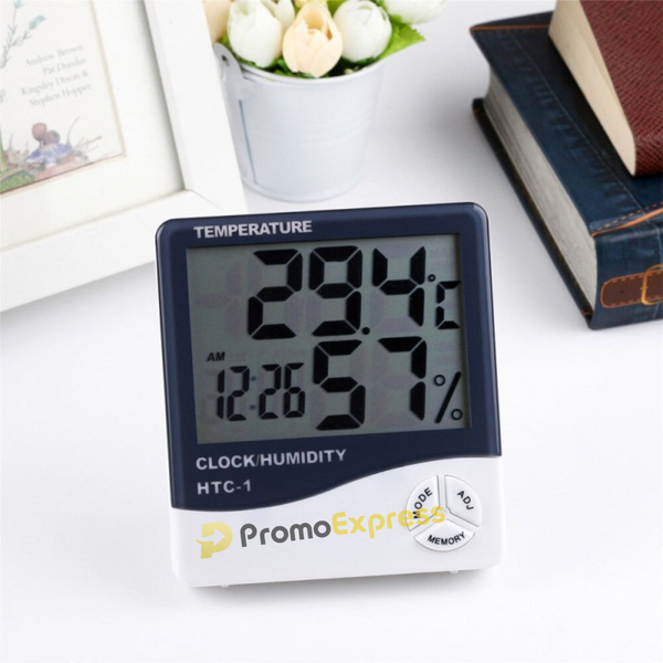 Ceas electronic de birou, cu ecran LCD ce indica temperatura